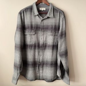Madewell mens flannel button up shirt XL